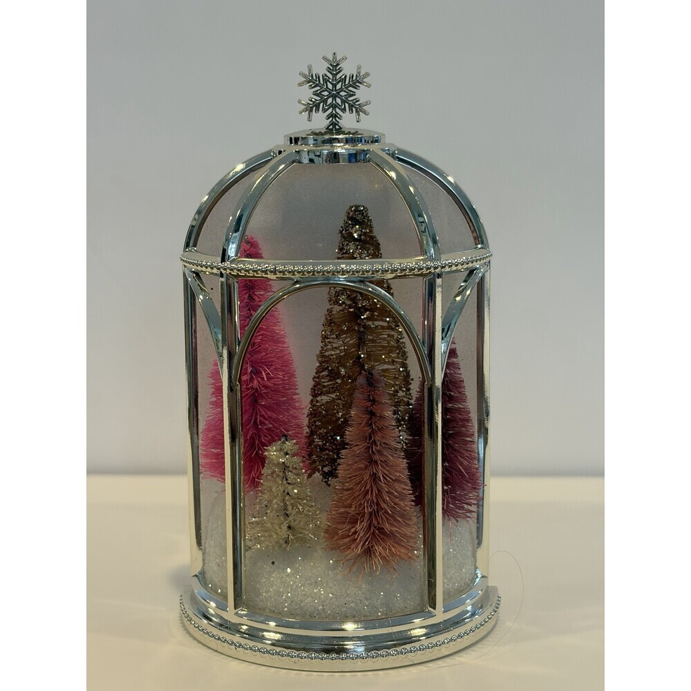 Bath & Body Works Limited Ed. Winter Dome Pink Trees Wallflowers Fragrance Plug